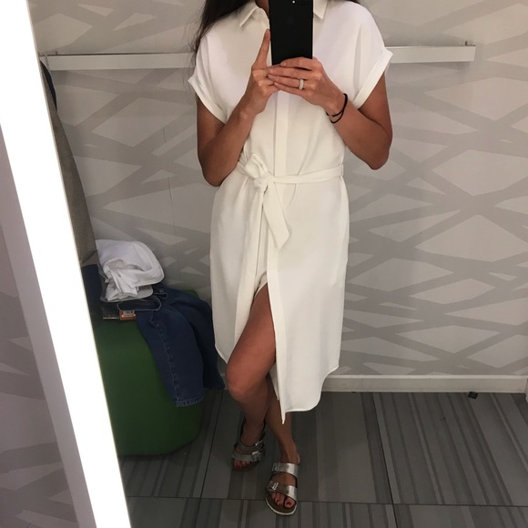 RW & Co Tencel Short-Sleeve Midi Shirtdress - Picture 2 of 5